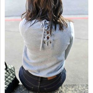 Madewell Laced Back Pullover (XS)